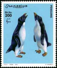 索马里阿德利企鹅邮票