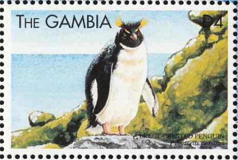 冈比亚翘眉企鹅邮票