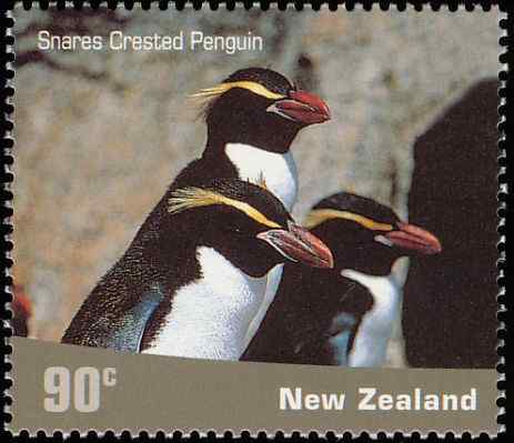 新西兰斯岛黄眉企鹅邮票