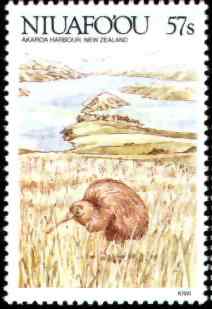 汤加褐几维邮票