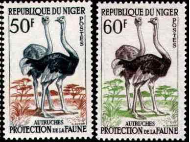 尼日尔鸵鸟邮票