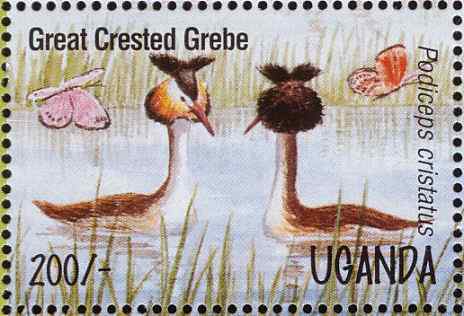 乌干达凤头鸊鷉邮票