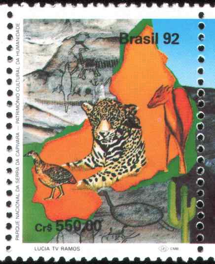 巴西小嘴穴䳍鸟邮票