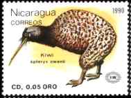 尼加拉瓜小斑几维邮票