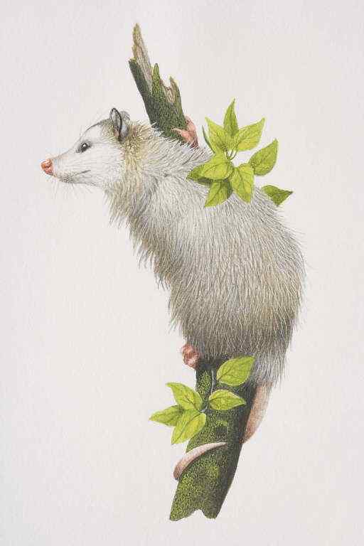 北美洲唯一的一种有袋动物--负鼠 会装死 会疾停