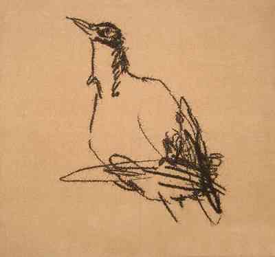 画家叶永青画的鸟，视觉冲击！