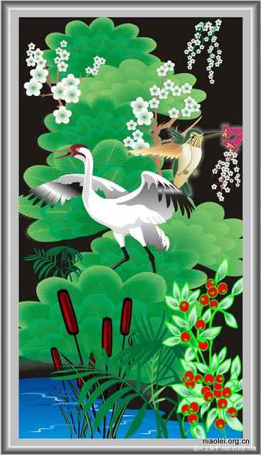 [组图]唯美的印度数字绘画 花草鸟类(47p)