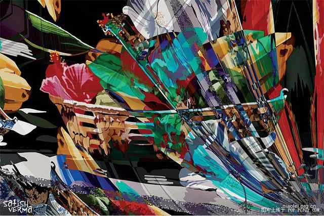 [组图]唯美的印度数字绘画 花草鸟类(47p)