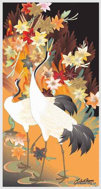 [组图]唯美的印度数字绘画 花草鸟类(47p)