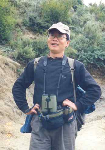 鸟类学家卢欣与藏马鸡