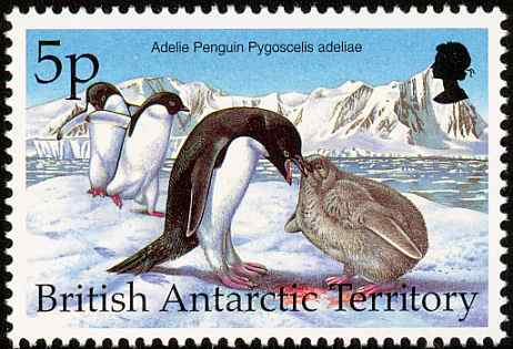 英国阿德利企鹅邮票