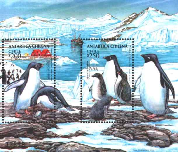 智利阿德利企鹅邮票