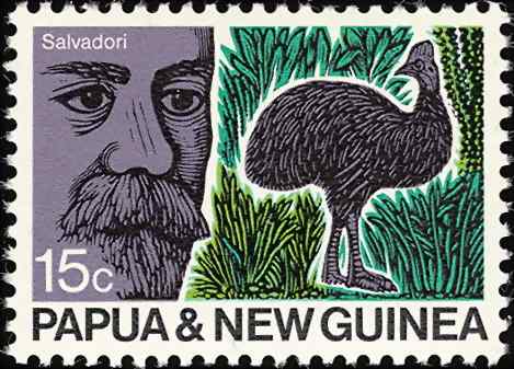 巴布亚新几内亚双垂鹤鸵邮票