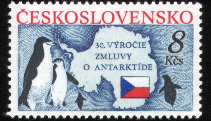捷克纹颊企鹅邮票