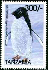 坦桑尼亚阿德利企鹅邮票