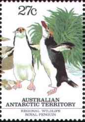 澳大利亚白颊黄眉企鹅邮票