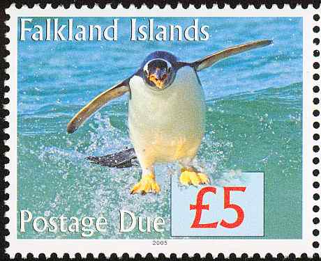 白眉企鹅邮票集四(5枚)