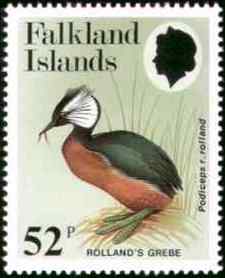 英国白簇鸊鷉邮票