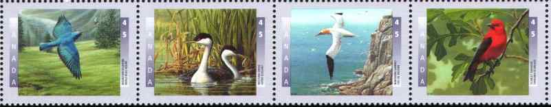 加拿大北美鸊鷉邮票