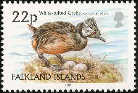 英国白簇鸊鷉邮票