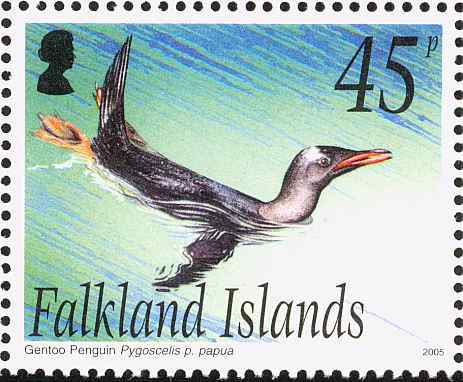 白眉企鹅邮票集四(5枚)