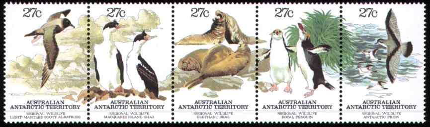 澳大利亚白颊黄眉企鹅邮票