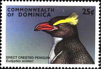 多米尼加翘眉企鹅邮票