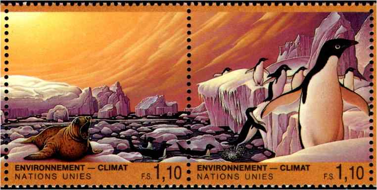 联合国阿德利企鹅邮票