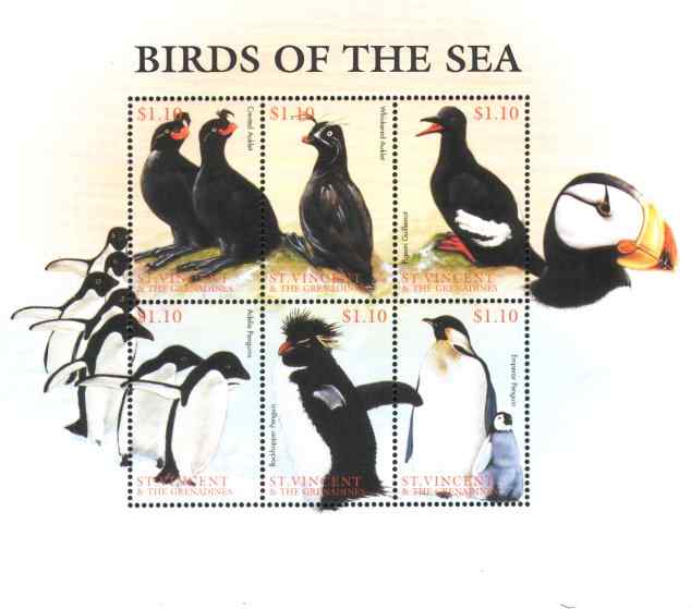 圣文森特阿德利企鹅邮票