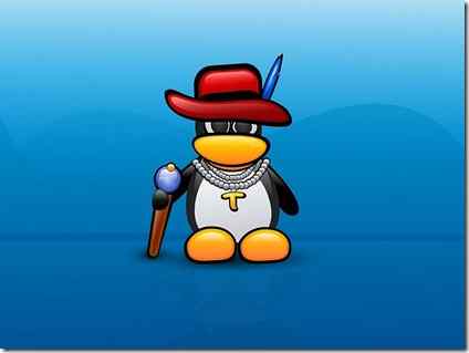 Linux 卡通企鹅壁纸