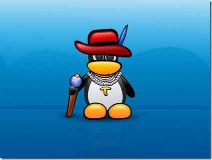 Linux 卡通企鹅壁纸