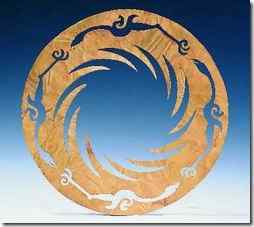 中国文化遗产标志:四鸟绕日