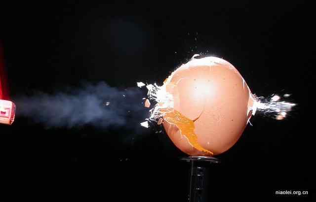 [组图]慢镜头下的鸡蛋