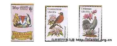 邮票上的国鸟、州鸟