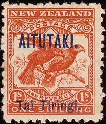 新西兰加盖邮票