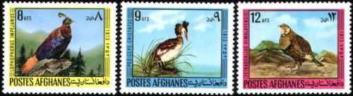 阿富汗邮票上的鸟类