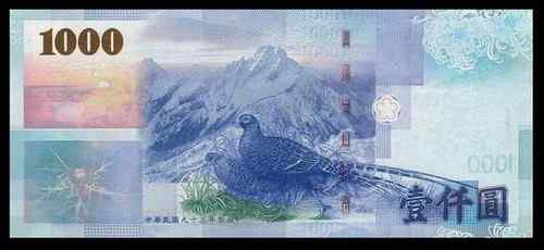 新台币1000元背面 新台币1000元背面