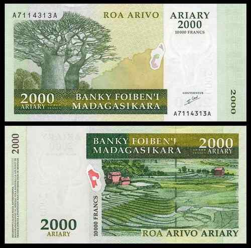 马达加斯加法郎上面的动植物