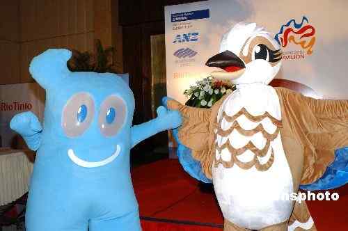澳大利亚的上海世博会吉祥物——笑翠鸟