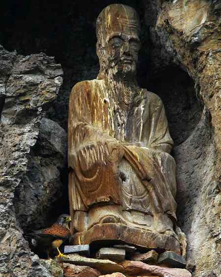 阿弥陀佛！——红隼蜗居佛像下