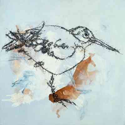 画家叶永青画的鸟，视觉冲击！