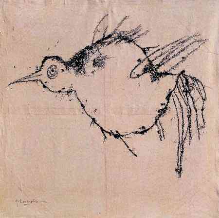 画家叶永青画的鸟，视觉冲击！